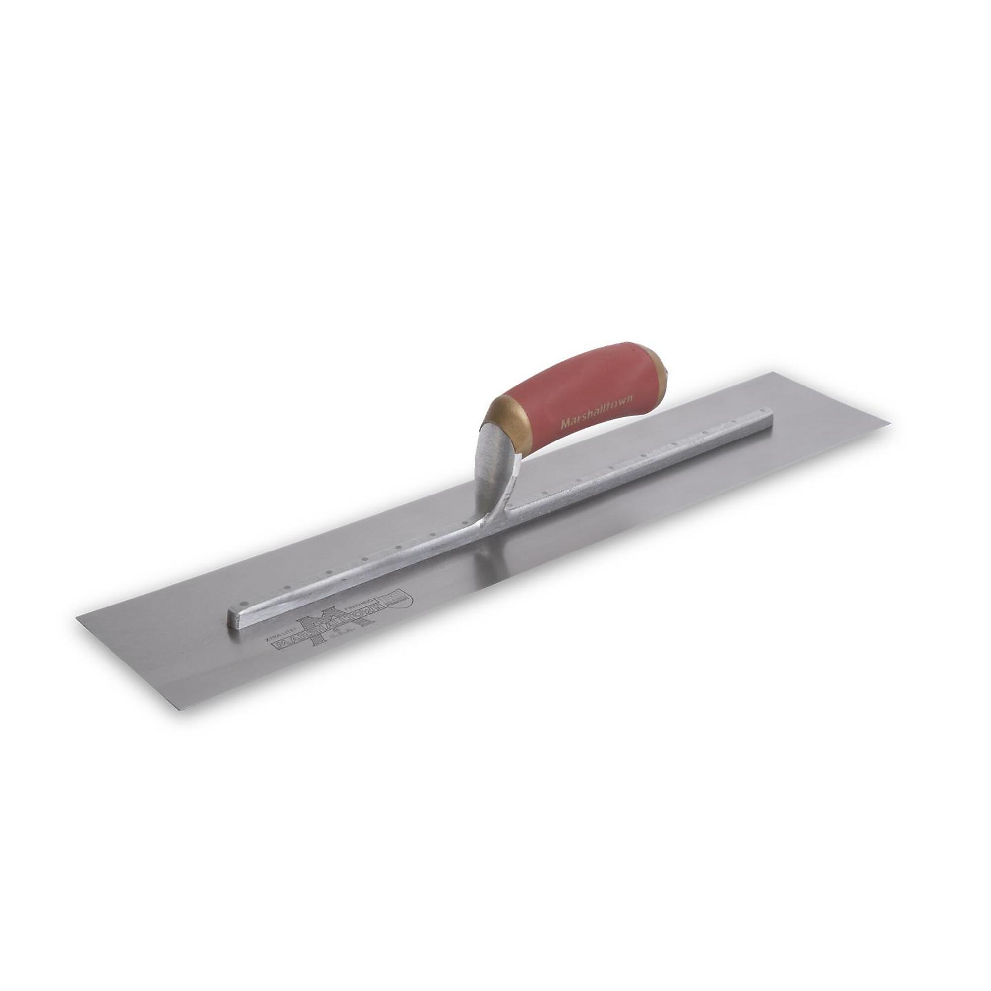 Marshalltown PermaShape Finishing Trowel - 20in. x 4in., Broken-In Blade, Soft Grip Handle, Model# PB20D